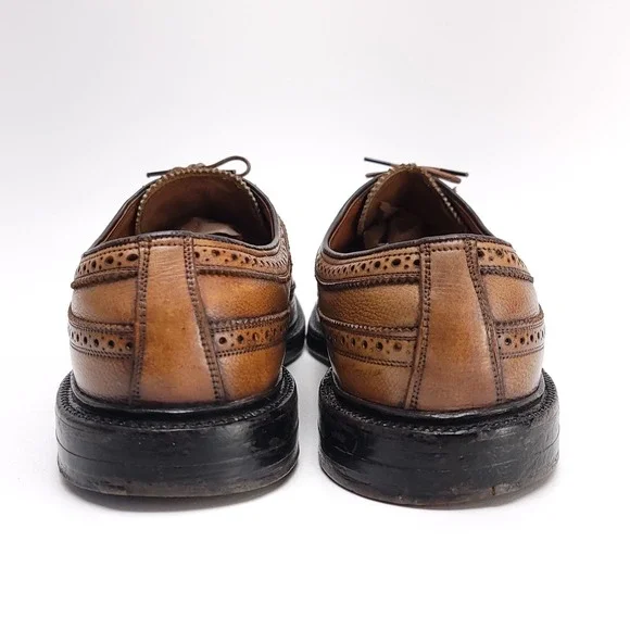 Florsheim Imperial OXFORD Mens Shoes Size 10.5 C WINGTIP Gunboat Kenmoor   Brown - Picture 6 of 12